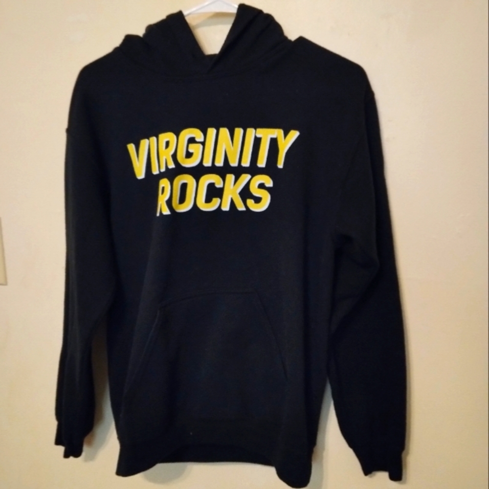 Danny Duncan Logo (YouTuber) Virginity Rocks Black Yellow Hoodie Sz Small